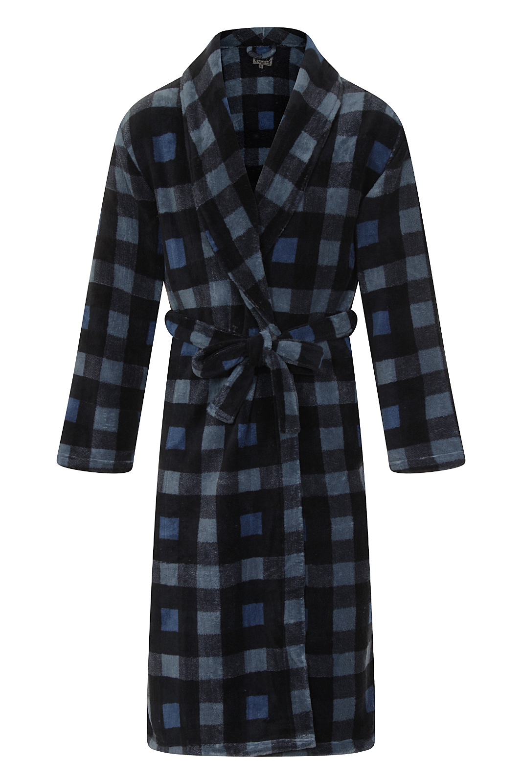 Mens Luxury Dressing Gowns Fleece Bath Robes House Coat Robe + Belt