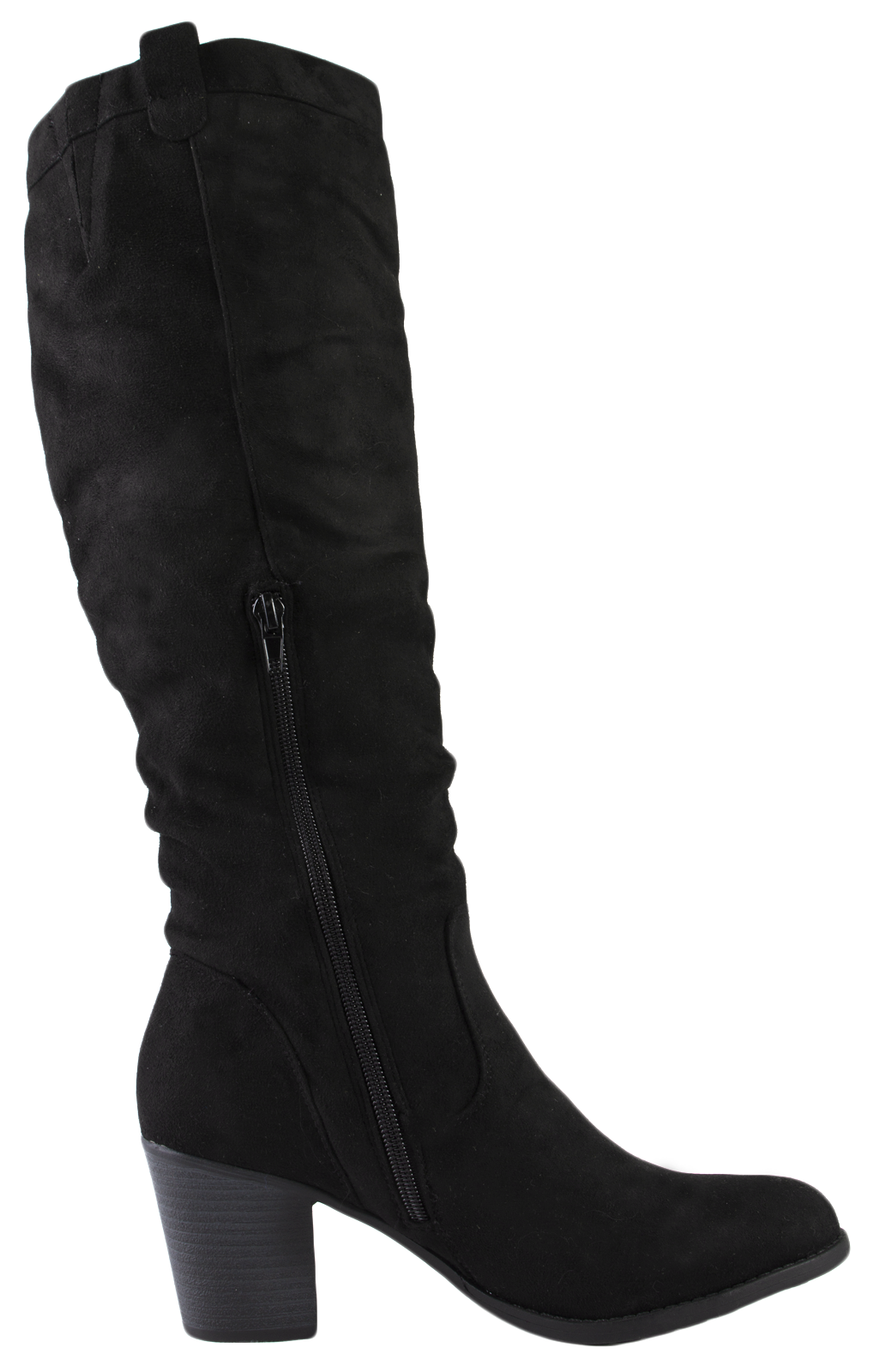 womens block heel knee high boots