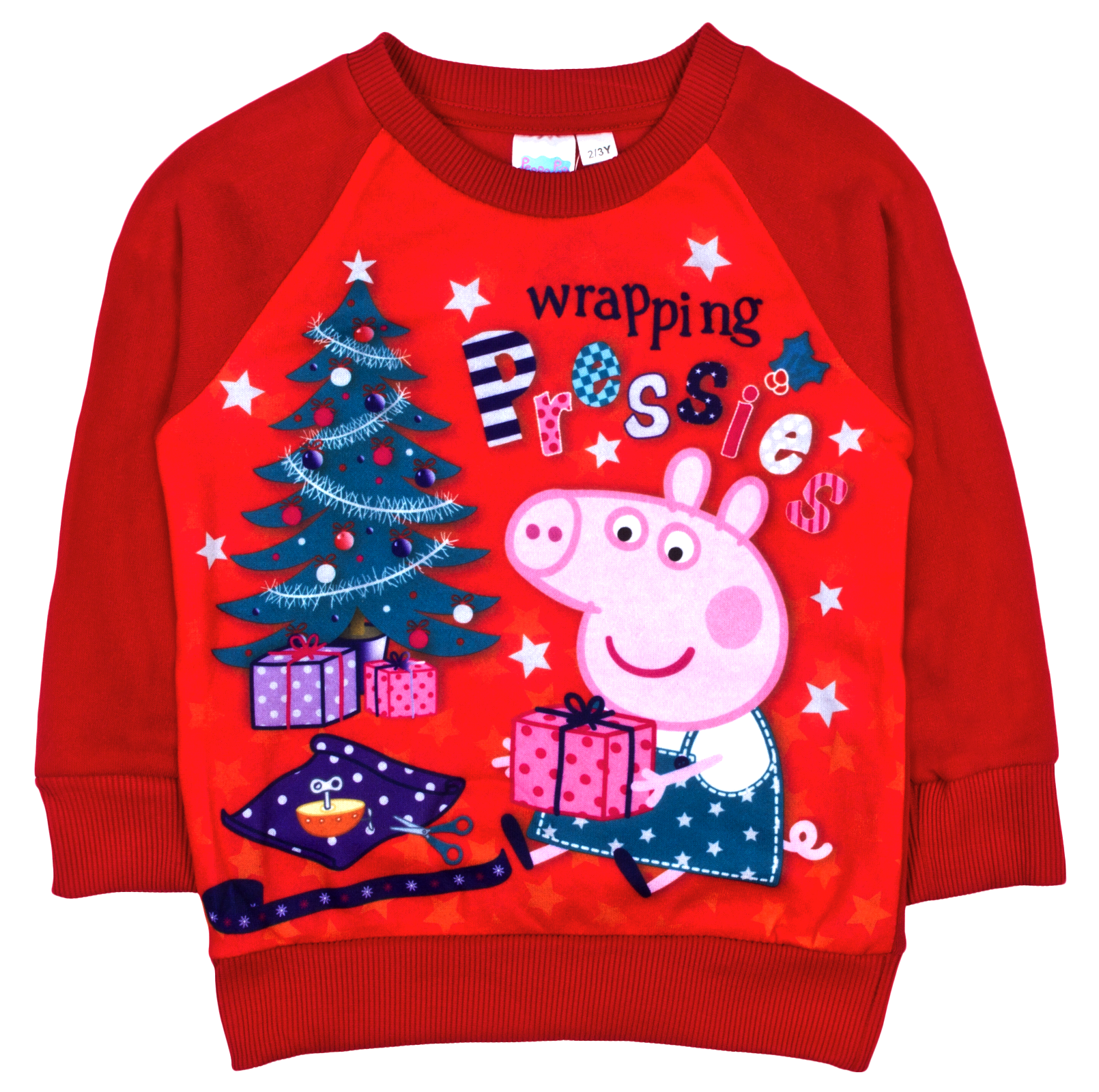 Girls Peppa Pig Christmas Jumper Warm Winter Novelty Xmas Sweatshirt