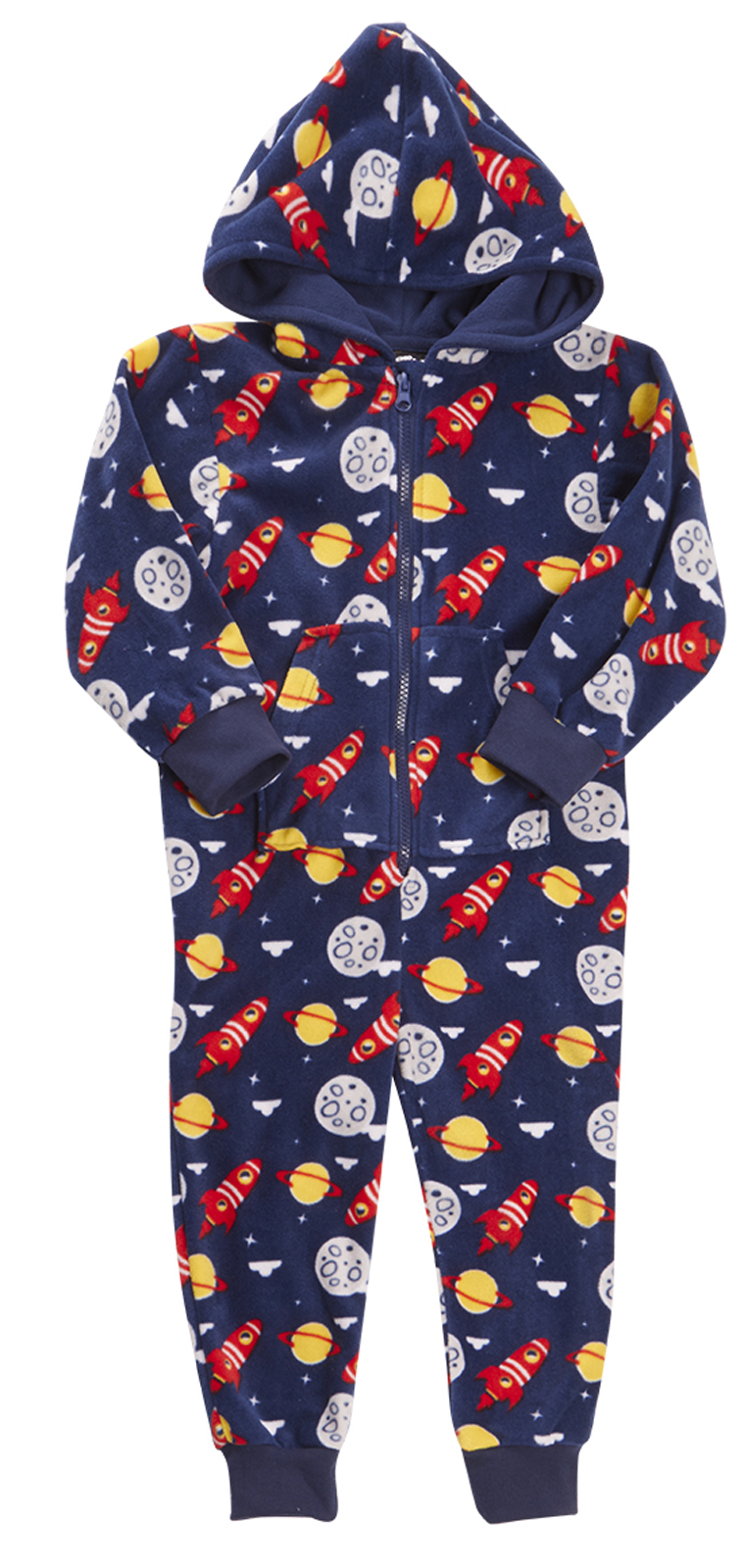 Boys Girls Novelty Dress Up Onesie Hooded Fleece Pyjamas PJs Xmas Gift