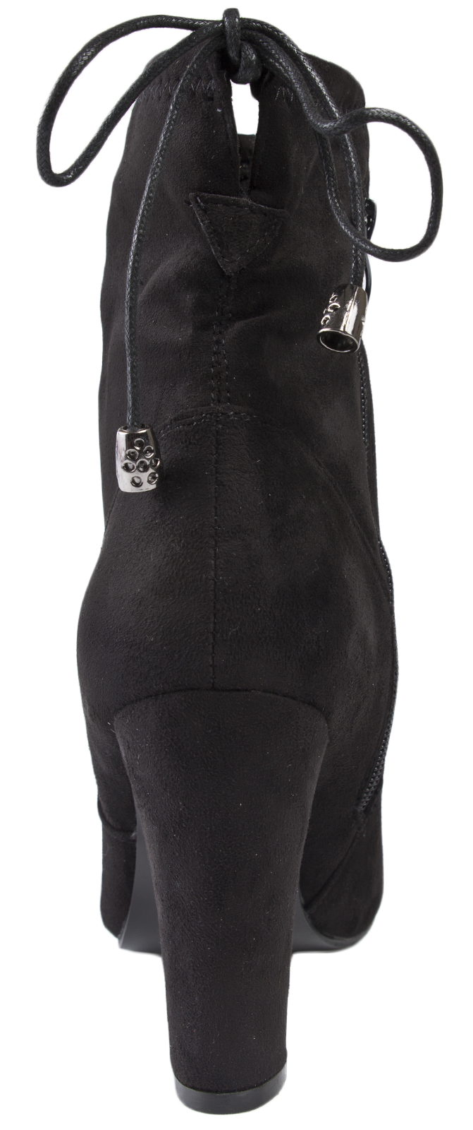 Chaussures femme bottines à talon haut réglable tie pour femme en daim synthétique cuir femmes taille