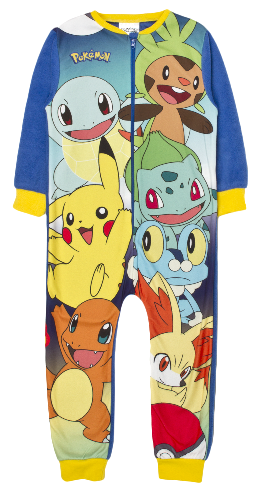 Boys Pokemon Fleece Onesie Novelty Pikachu Dress Up Pyjamas PJ's