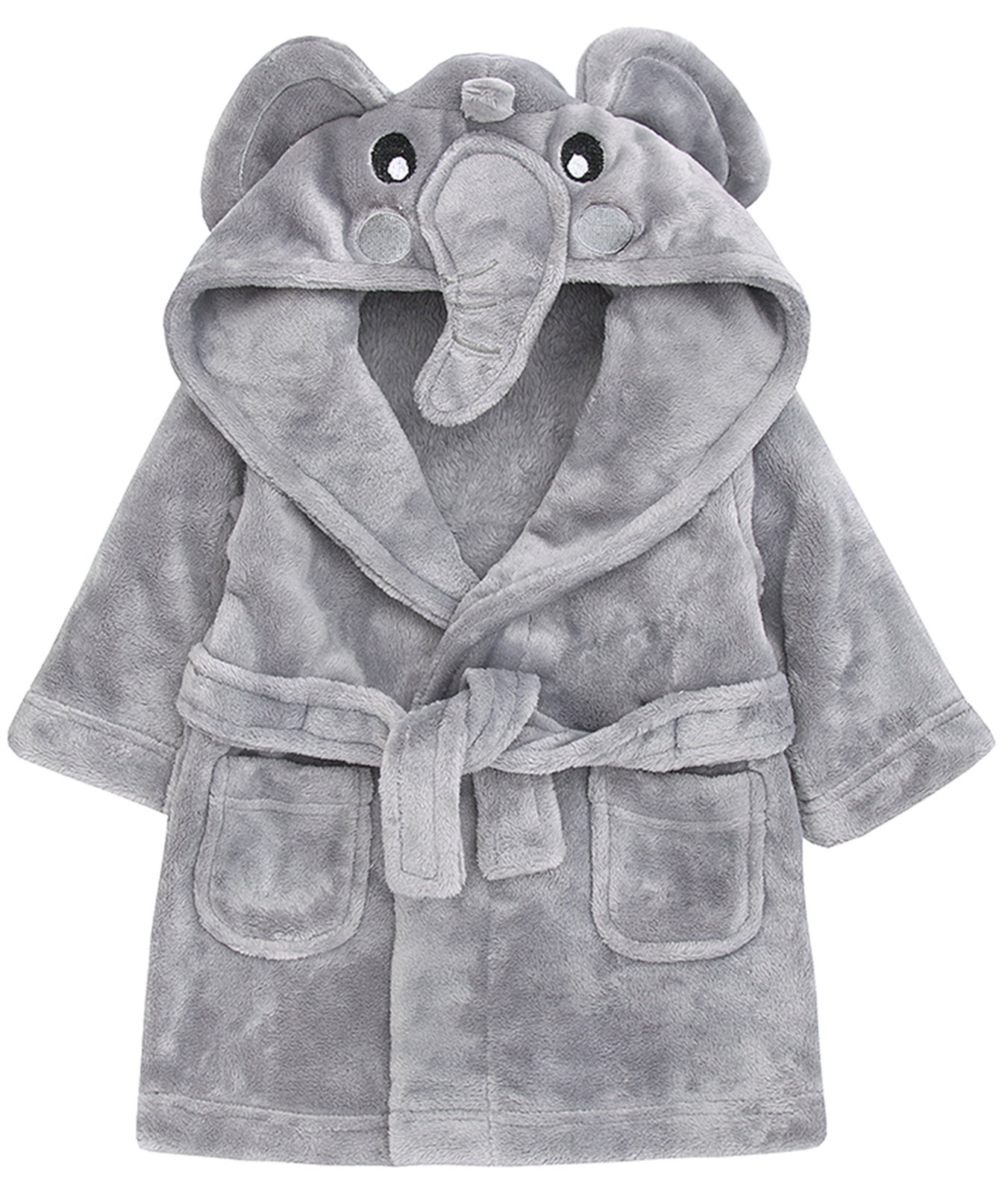 Baby Girls Boys Novelty 3D Hooded Animal Dressing Gown Bath Robe Toddler Wrap