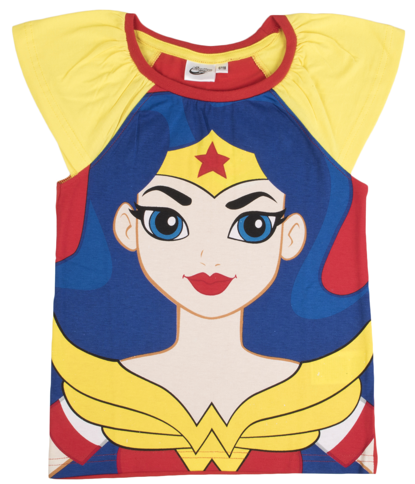 DC Super Hero Girls Short Sleeved T Shirt Supergirl Dress Up Top Tee
