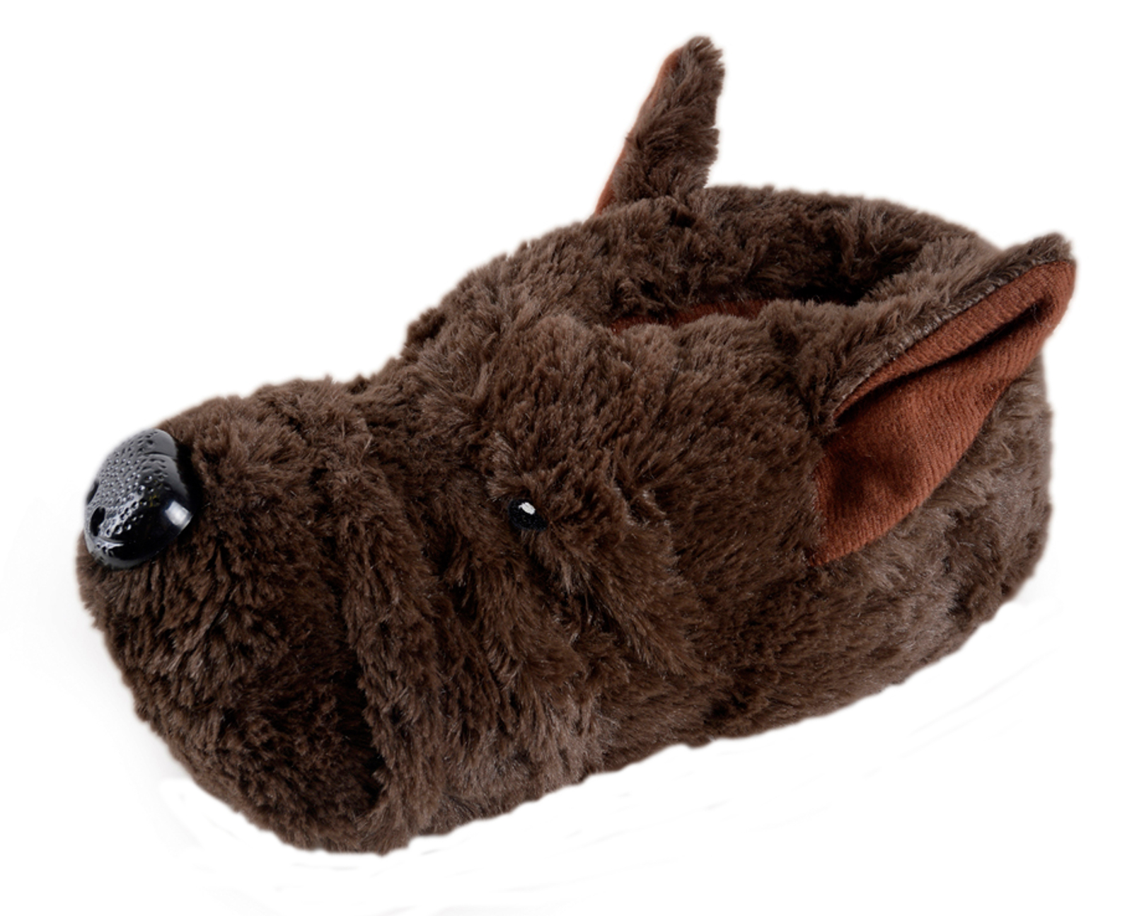 Mens Novelty 3D Dog Slippers Character Booties Plush Animal Mules Xmas Gift Size