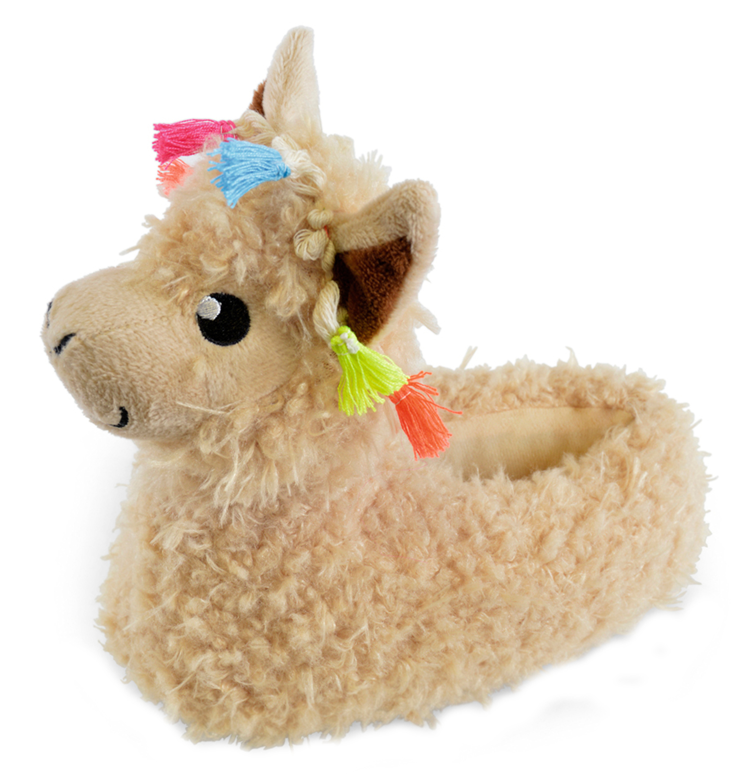 Womens Girls Novelty 3D Llama Slippers Character Mini Me Matching Ladies Kids