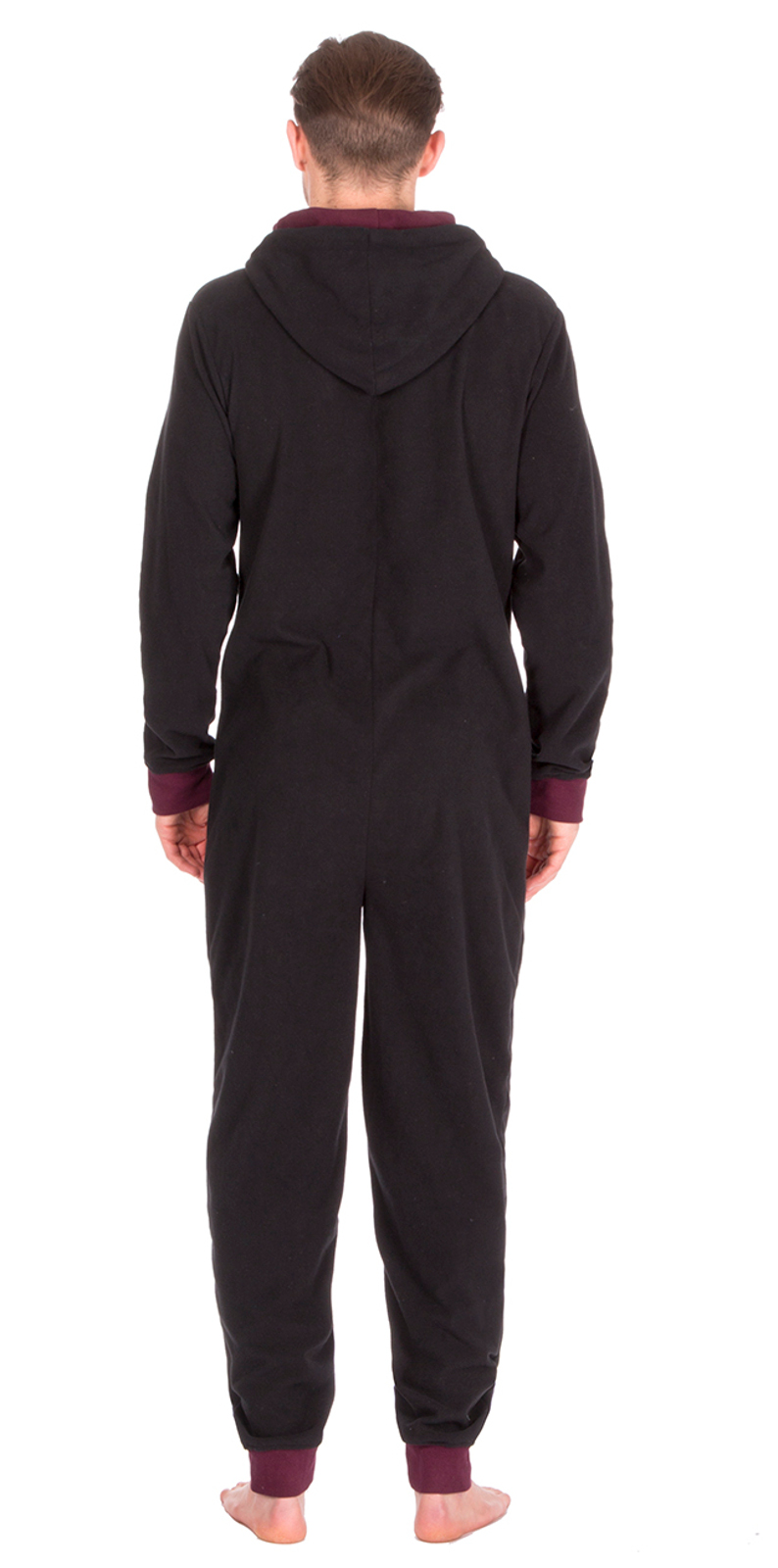 Da Uomo Varsity Onezee Con Cappuccio All in One Pantaloni sportivi in pile contrasto Pjs Taglia