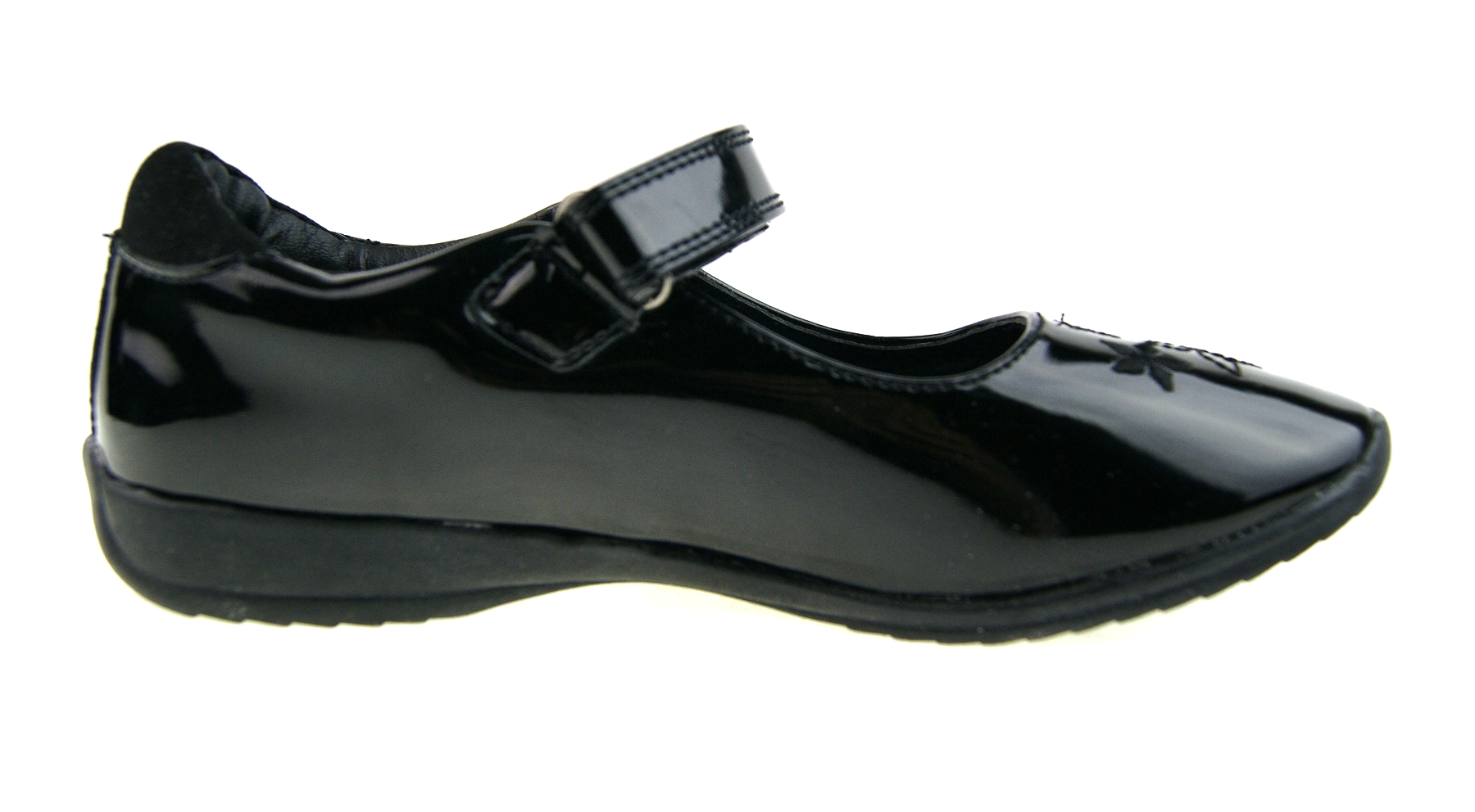Kids Girls Black Disney Frozen School Shoes Faux Leather T Bar Mary Jane Size