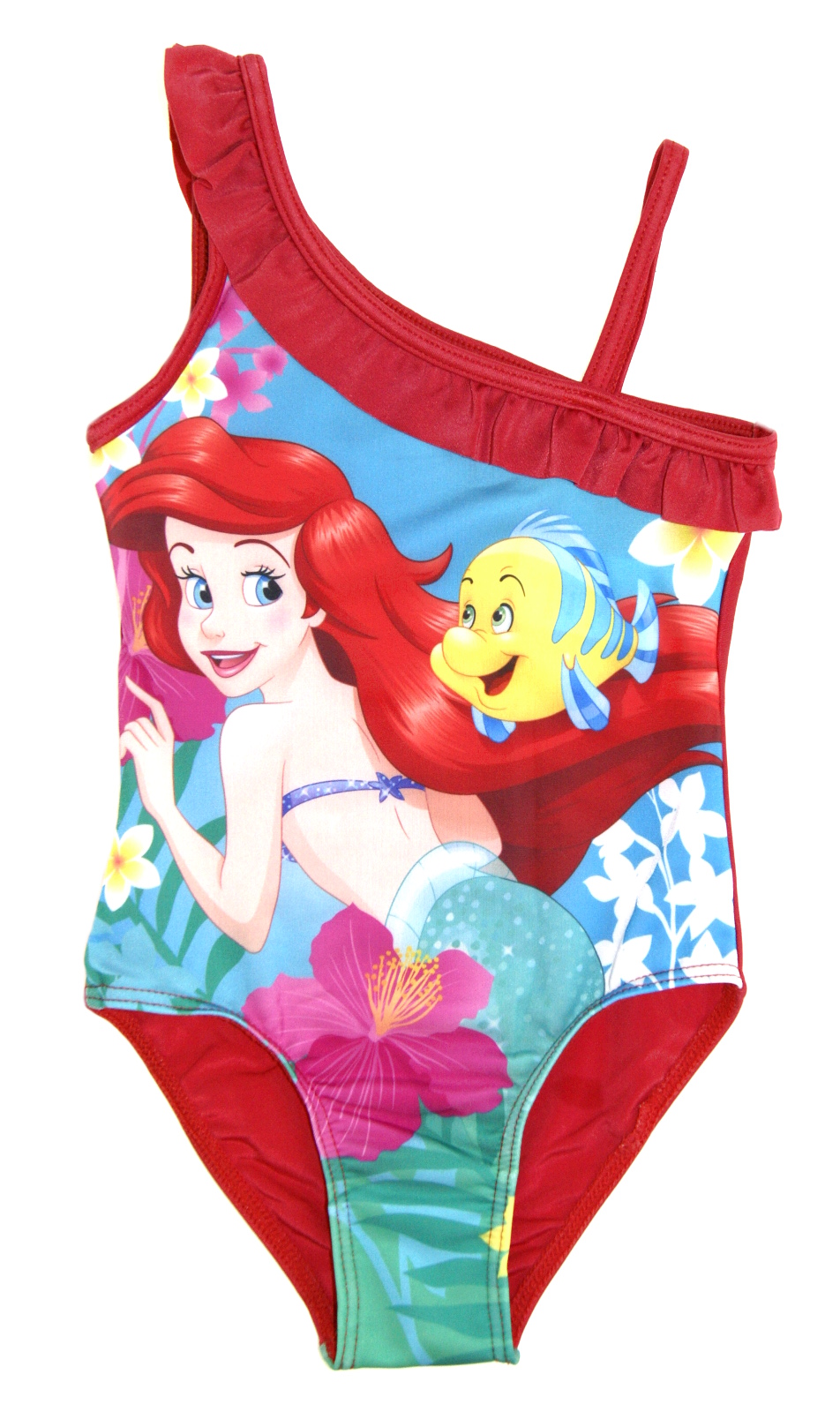 Disney Princess Swimsuit The Little Mermaid Ariel Swimming Costume Ruffle Size