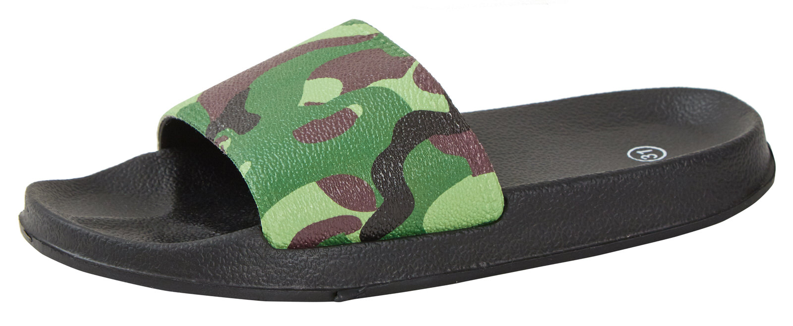Boys Camouflage Lightweight Sliders Summer Pool Beach Flip Flops Shower Shoes