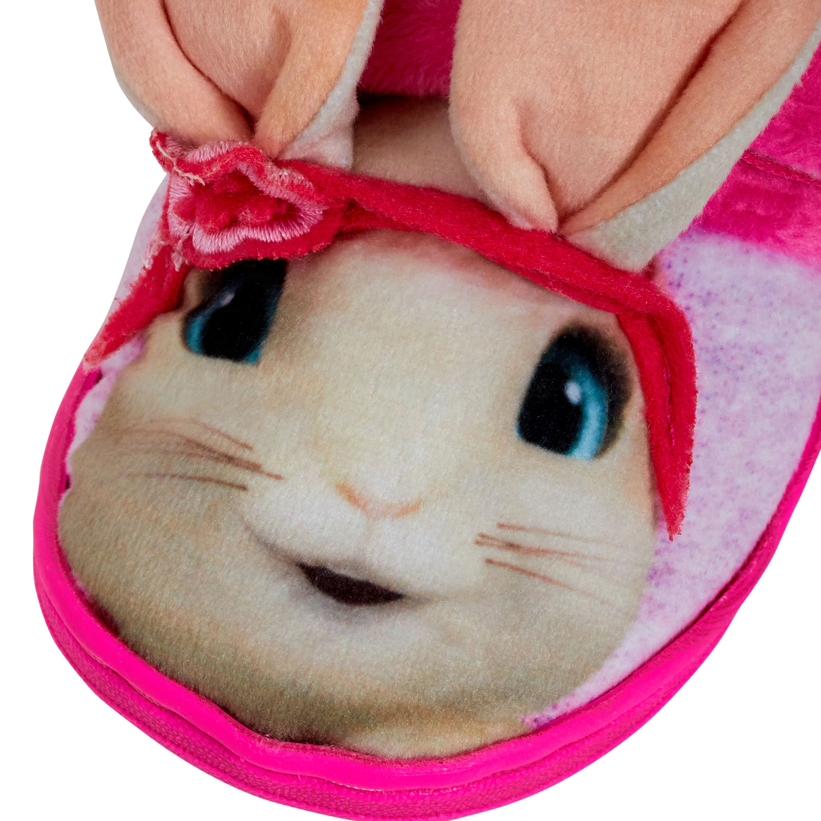 Girls Peter Rabbit Lily Bobtail 3D Slippers Kids Fleece Lined Nursery House Shoe