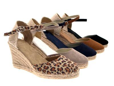 LADIES HESSIAN WEDGE SANDALS CLOSED TOE PLATFORM ANKLE STRAP NAVY SIZES 3 - 8 | eBay