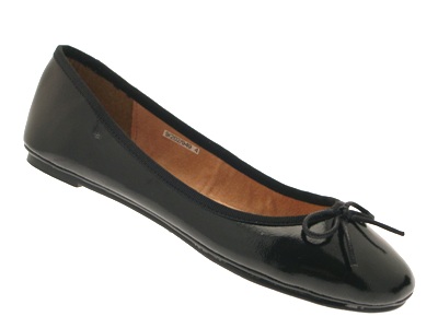Womens Leather Ballet Pumps Girls School Shoes Ballerinas Dolly Work Shoes Size