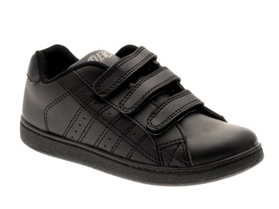 all black school trainers