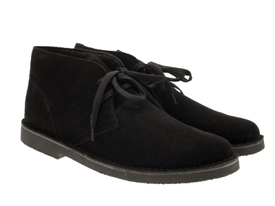boys black desert boots