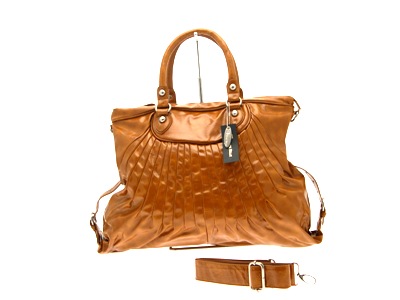 Shoulder on Womens Tan Shoulder Patent Pu Leather Ladies Hand Bag Ebay