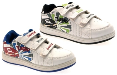 RAGAZZI Ragazze Bambini Pompe Velcro Stivali Ginnastica Super Sonic SNEAKERS 8-3