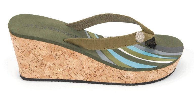 cork wedge flip flops