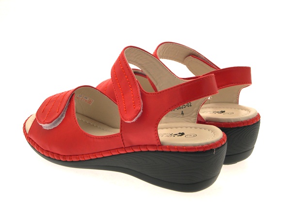 WOMENS COMFORT WIDE LOW WEDGE VELCRO STRAPS SHOES SANDALS LADIES SIZE UK 3 - 8 | eBay