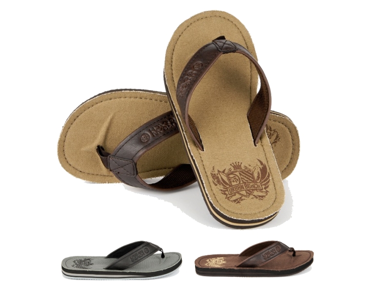 urban beach flip flops mens