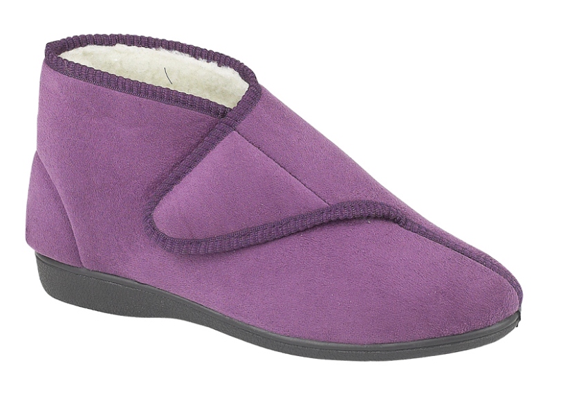 ladies wide fit slippers size 8