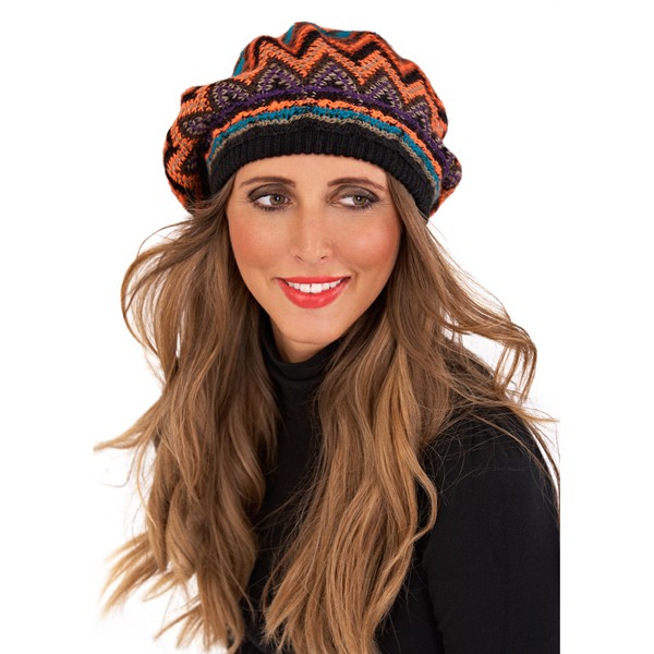 WOMENS KNITTED TRIANGLE BERET HAT GLOVES SNOOD SCARF SET WINTER XMAS