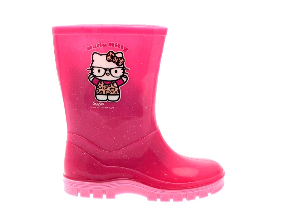 HELLO KITTY WELLINGTON BOOTS GIRLS RAIN SNOW PINK GLITTER WELLIES SHOES