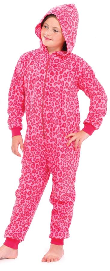 KIDS BOYS GIRLS FULL LENGTH FLEECE HOODED ALL IN ONE NOVELTY JUMPSUIT SIZE 3-13 - Picture 116 of 164