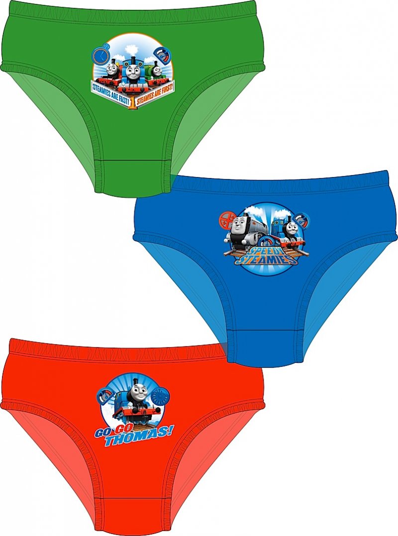 KIDS BOYS 3 PACK THOMAS THE TANK ENGINE UNDERWEAR PANTS BRIEFS SIZE 1