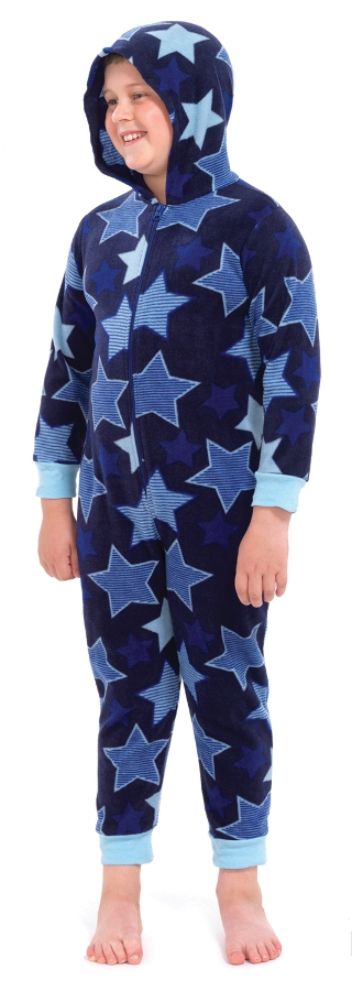 KIDS BOYS GIRLS FULL LENGTH FLEECE HOODED ALL IN ONE NOVELTY JUMPSUIT SIZE 3-13 - Picture 24 of 164