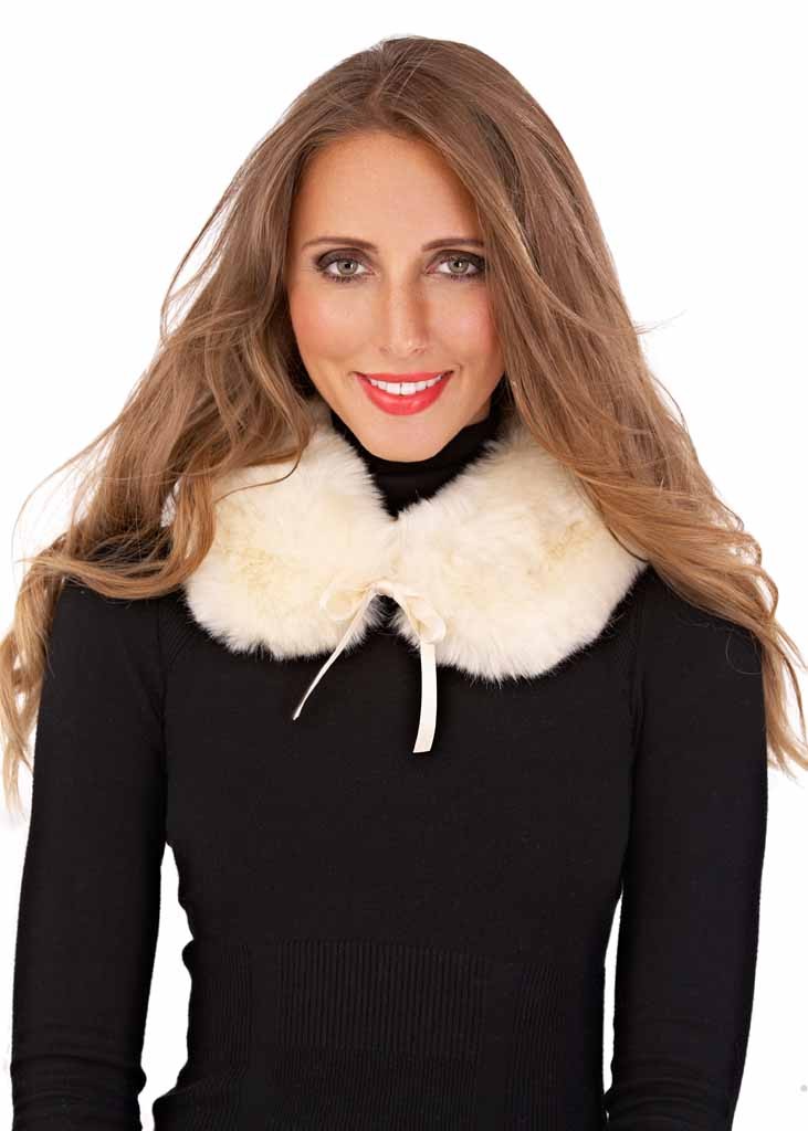 WOMENS FAUX FUR COLLAR DETACHABLE PETER PAN SCARF NECK WARMER WINTER XMAS LADIES  eBay