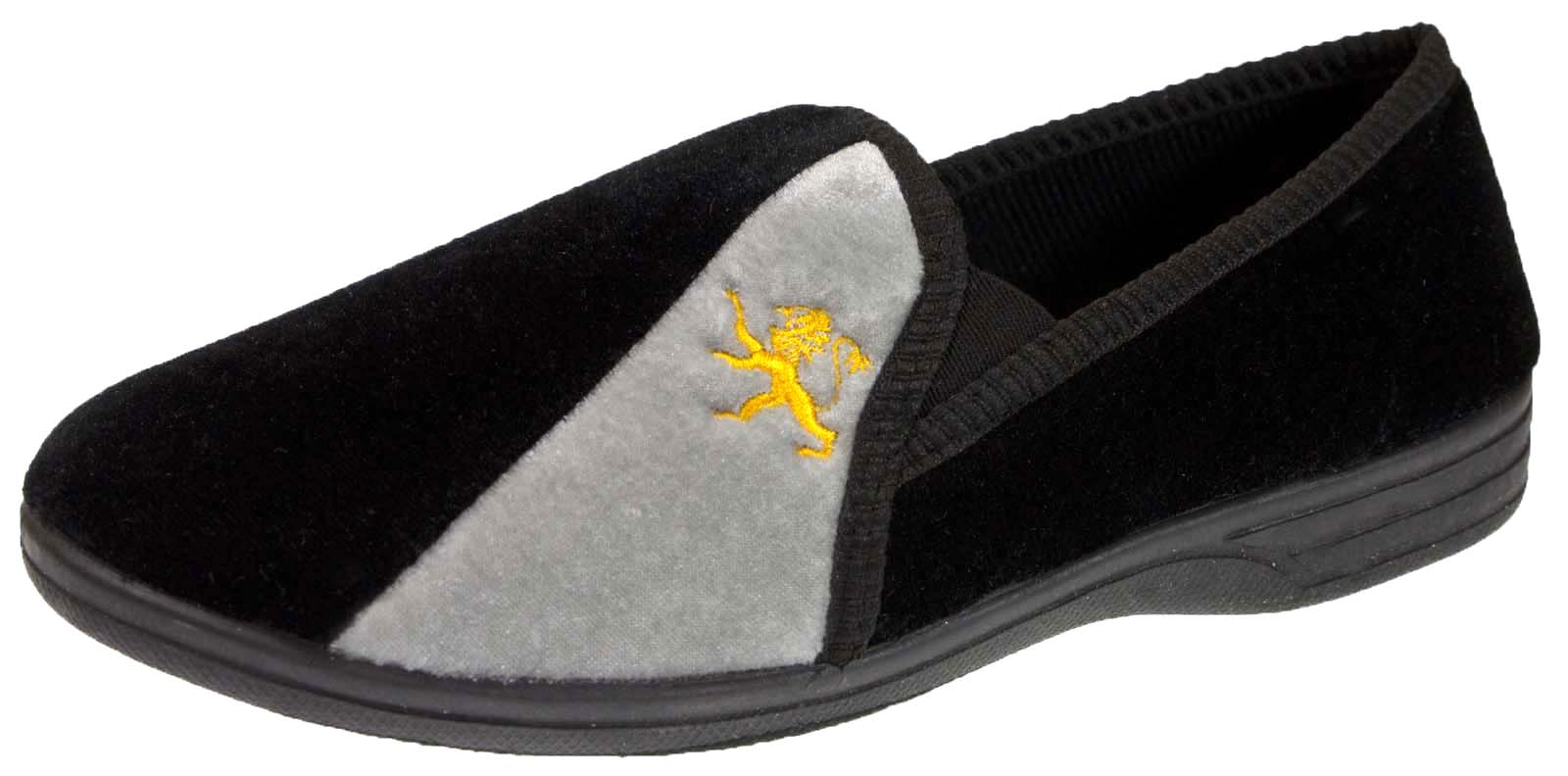 mens size 14 slippers mens slippers black velour velvet soft heel wide fit sizes mens size 14 slippers mens slippers black velour velvet soft heel wide fit sizes