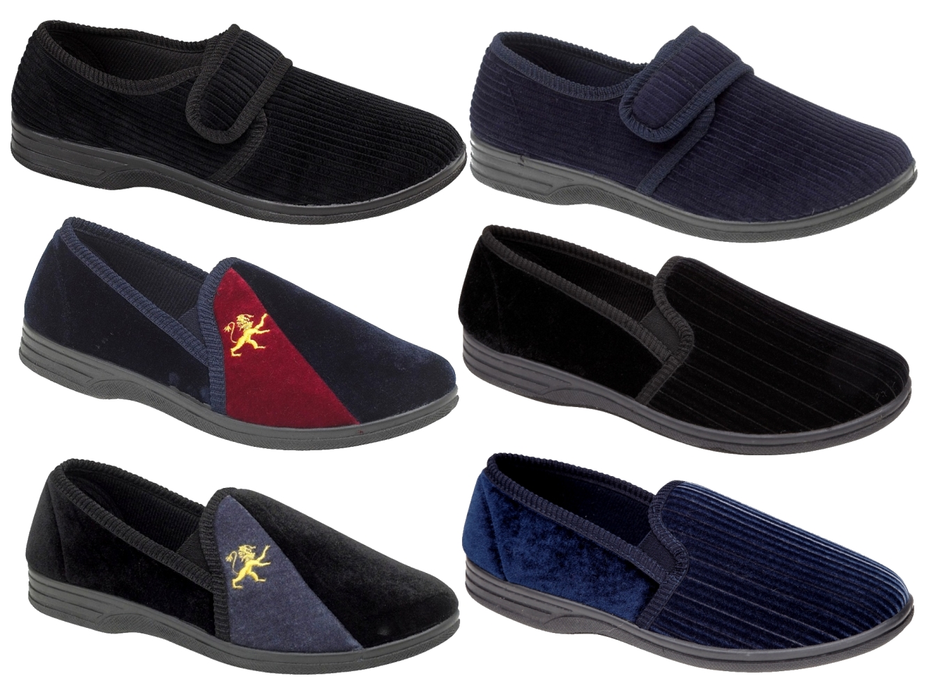 LARGE MENS SLIPPERS SLIP ON MULES VELOUR EXTRA LARGE SIZES GIFT SIZE 11 12 13 14 - Picture 11 of 37