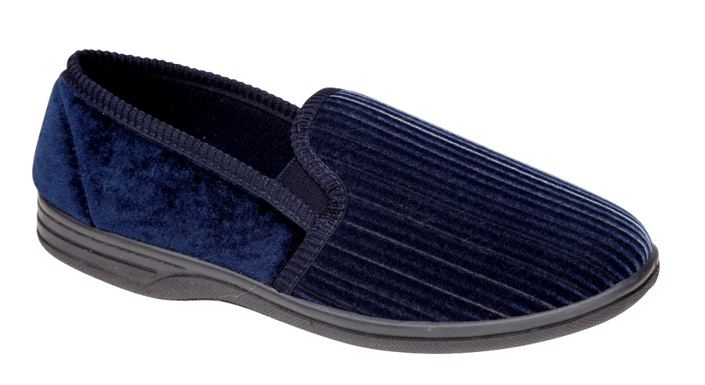LARGE MENS SLIPPERS SLIP ON MULES VELOUR EXTRA LARGE SIZES GIFT SIZE 11 12 13 14 - Picture 22 of 37
