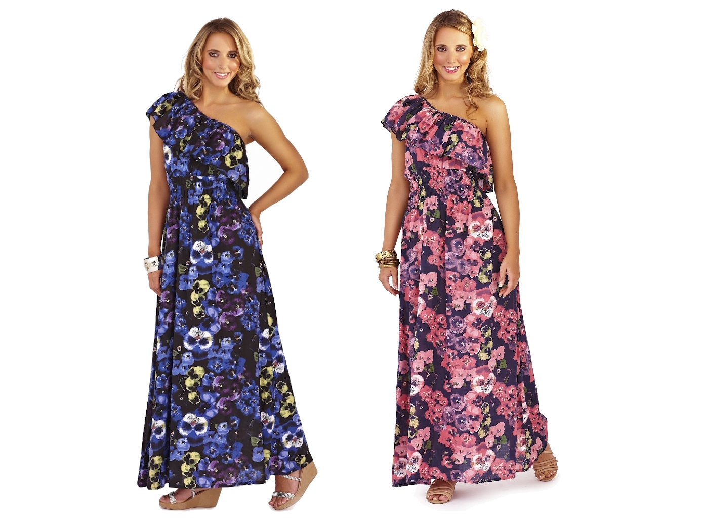 Pagination Very flattering dress from Alternative Earth, racerback tank style maxi dress with full skirt. poly cotton rayon blend, drapes well. too big for my dress dummy which fits a size 0/2. marked a size S, should fit a 4 to 6 depending on the fit you like.