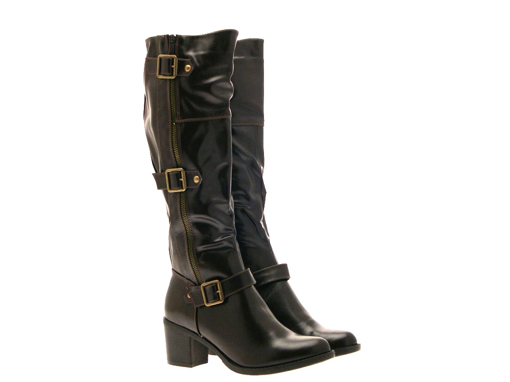 high heel extra wide calf boots