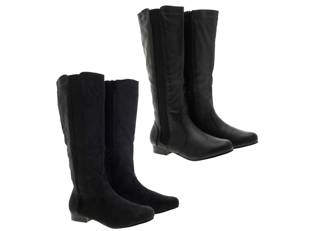 womens wide calf stretch boots