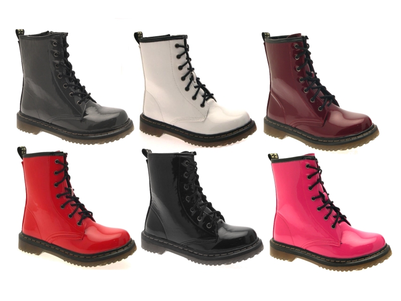 kids patent leather boots