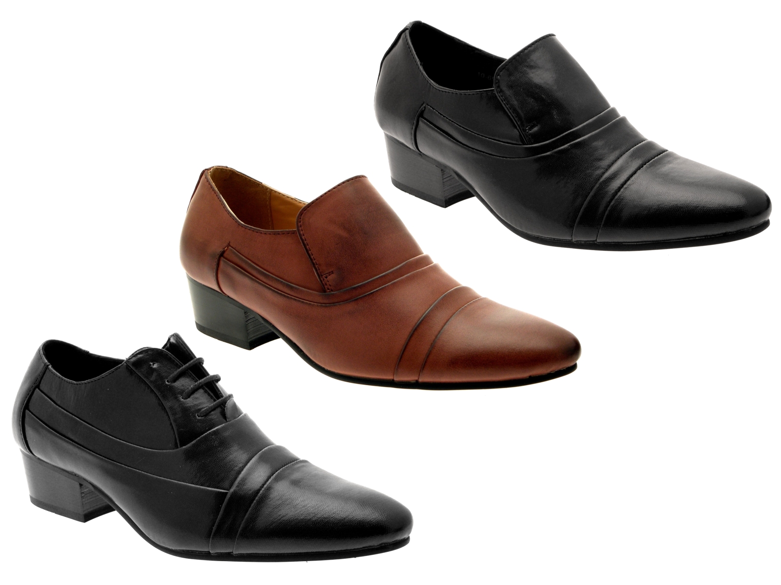 Mens Smart Cuban Heels Formal Wedding Office Shoes Slip On Lace Up Mens Smart Cuban Heels Formal Wedding Office Shoes