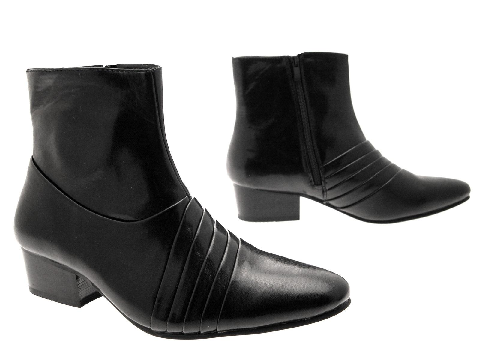 cuban heels boots