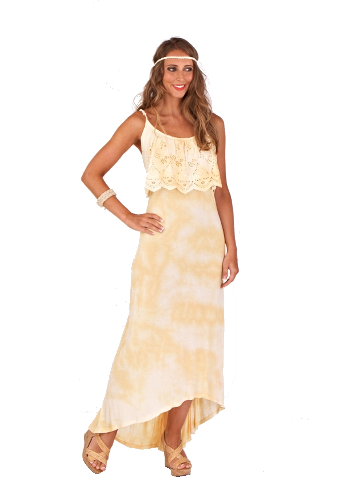 Womens Strappy Maxi Full Length Summer Dress Ladies Dipped Hem Skirt