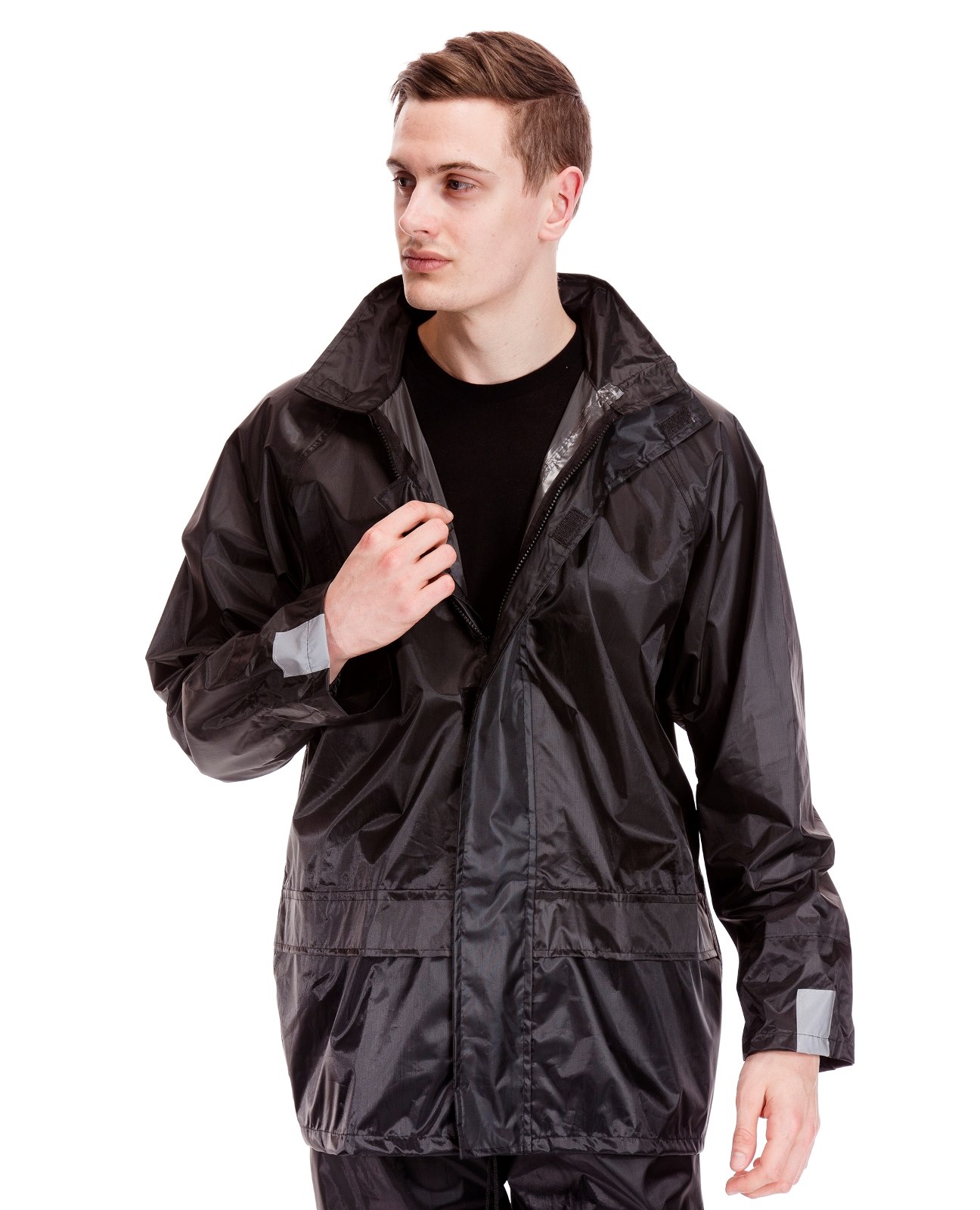 mens waterproof jacket with detachable hood