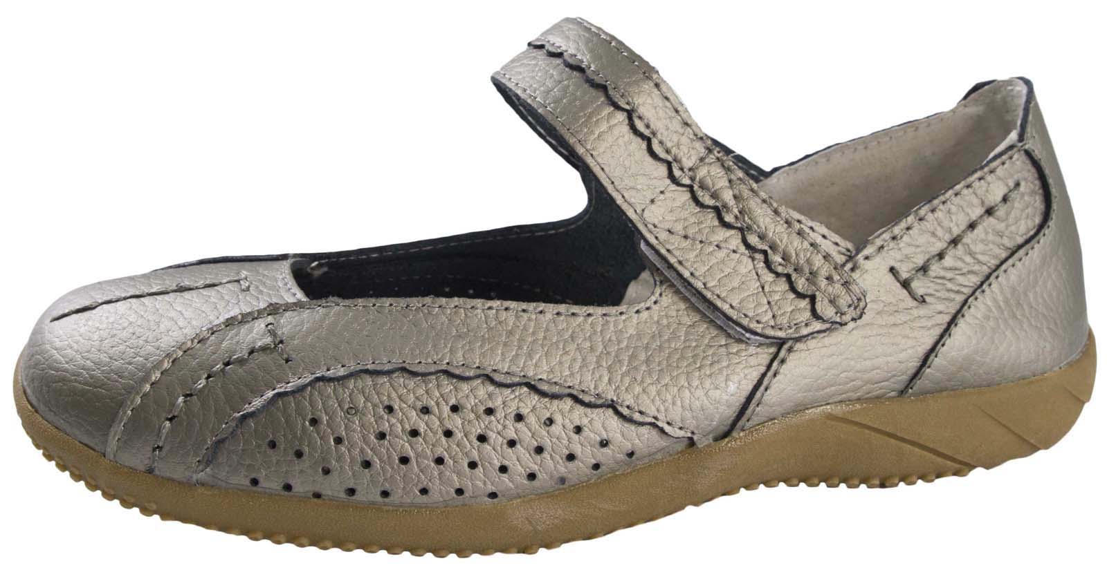 dr lightfoot ladies leather casual comfort mary jane flat shoes sandals