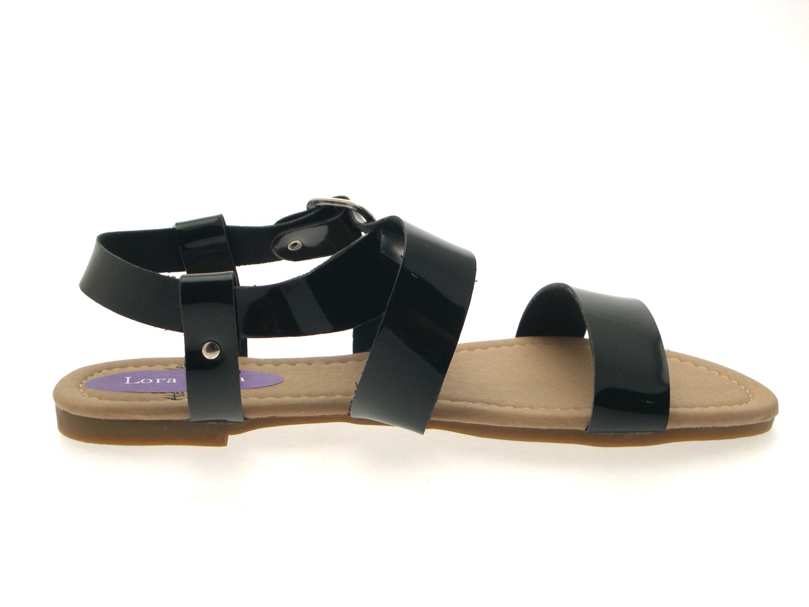 patent flat sandals