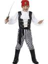 View Item Child Pirate Boy Fancy Dress Costume Deluxe Caribbean Jolly Roger Book Week