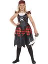View Item Girls Child Gothic Pirate Fancy Dress Costume Caribbean Book Week Jolly Roger