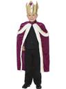 View Item Boys Child Kiddy King Prince Fancy Dress Costume Crown Kids Royal Book Week