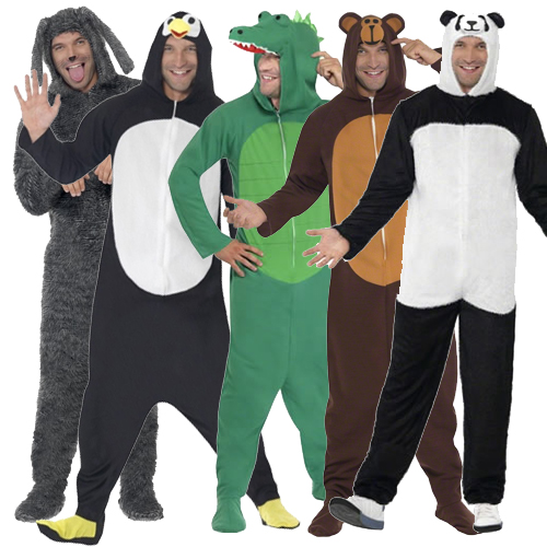 Adult Onesies Fancy Dress Costume Ladies Mens Outfit New Animal Pyjamas
