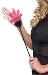 View Item Adult Hot Pink Spank Wand With Black Marabou Fancy Dress Hen Night Party
