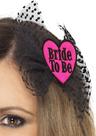 View Item Adult Bride To Be Hair Bow With Netting Fancy Dress Hen Night Party Ladies